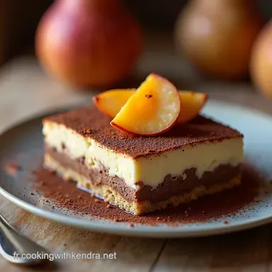 Tiramisu Chocolat Poires Facile Mon Secret dAutomne Fiche recette