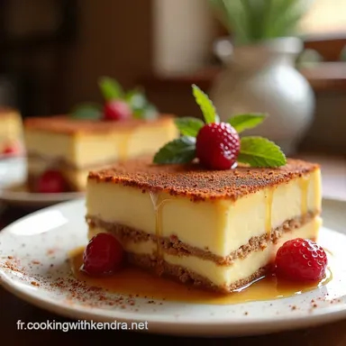 Tiramisu P&ecirc;che Caramel Croquant Le Dessert D&eacute;t&eacute; Parfait Fiche recette