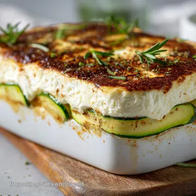 Tiramisu Sal&eacute; aux Courgettes Feta Citron Vert Anet Entr&eacute;e fra&icirc;che Fiche recette