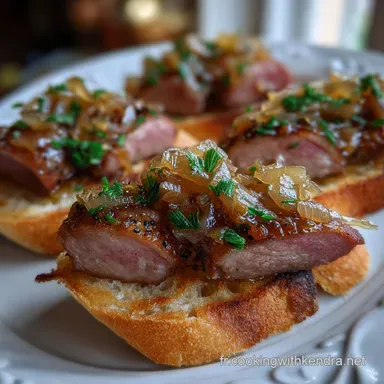 Recette De Toasts Au Confit D Oignon Et Magret : Croustillant