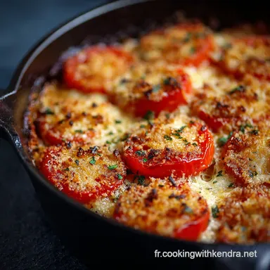 Tomates Gratin&eacute;es au Parmesan Recette facile et croustillante du Sud