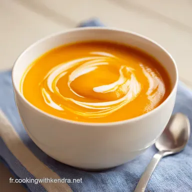 Velout&eacute; de Butternut pour 4 Personnes Fiche recette