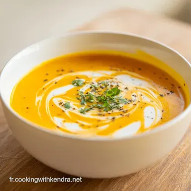 Velout&eacute; de Butternut pour 4 Personnes