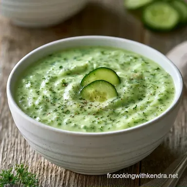 Velout&eacute; de concombre en 30 min
