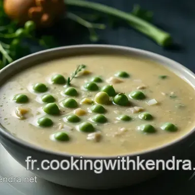 Velout&eacute; de Petits Pois Facile & Raffin&eacute; : Ma Recette Familiale
