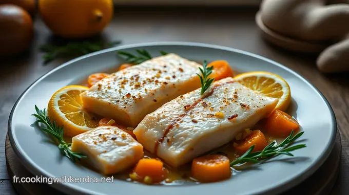 Cabillaud aux Agrumes et Épices — Un Festin Frais et Zesty!