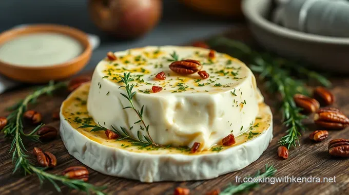 Camembert Rôti aux Herbes et aux Noix