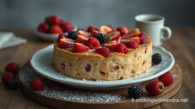 Gâteau aux Fruits Rouges Éclatants