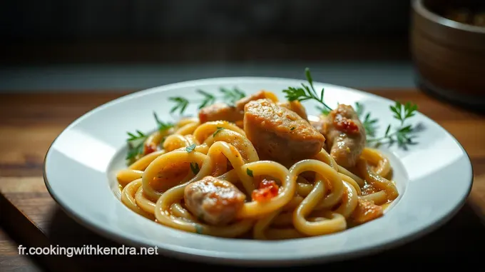 Nouilles Sautées au Poulet et Légumes Croquants