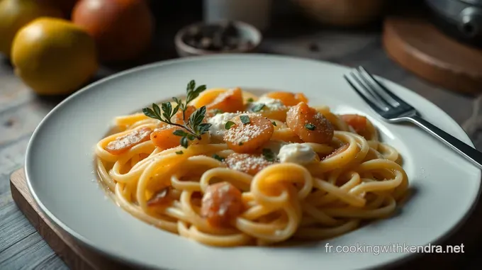 Pâtes aux Poireaux et Crème Fraîche