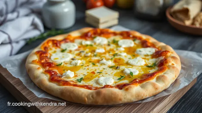 Pizza au Chèvre et Miel