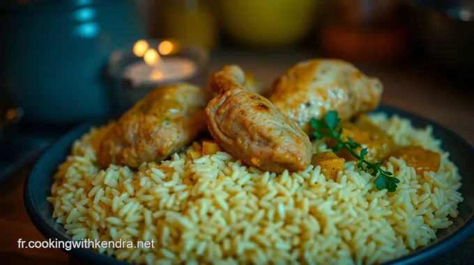 Poulet au Riz au Curry Épicé