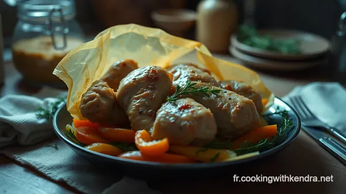 Poulet en Papillote aux Légumes de Saison
