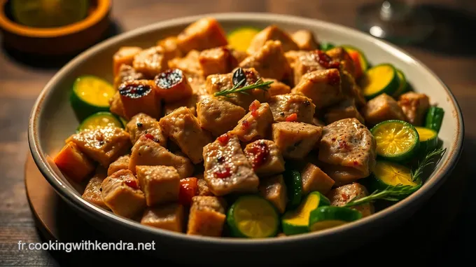 Poulet Sauté aux Courgettes et Herbes Fraîches
