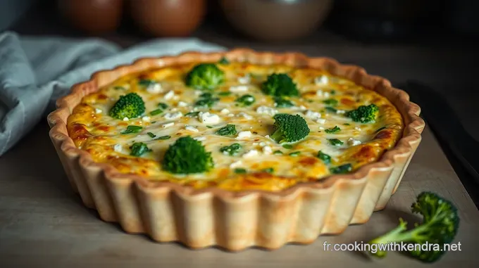 Quiche au Brocoli et Fromage de Chèvre