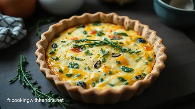 Quiche Chèvre et Épinards - Un Délice Savoureux à Partager