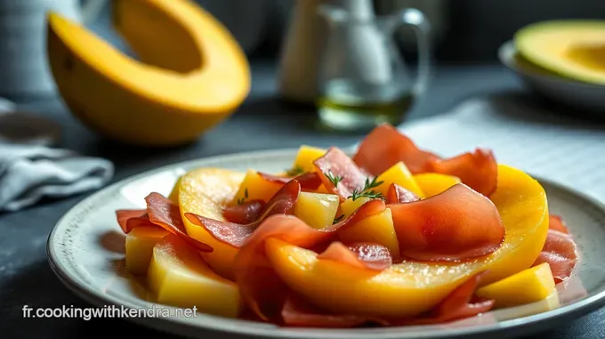 Recette de Jambon Cru et Melon: Présentation Élégante