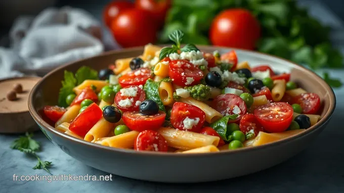 Salade de Pâtes au Pesto : Fraîcheur Méditerranéenne en Équilibre