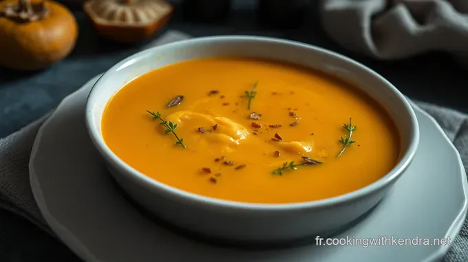 Soupe de Potimarron Veloutée au Gingembre