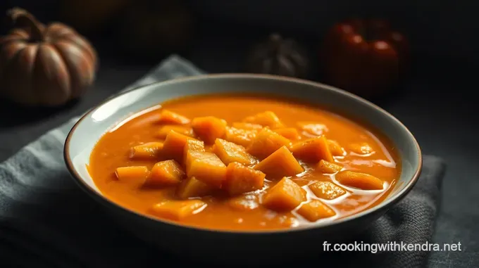 Soupe Veloutée de Potimarron et Châtaignes