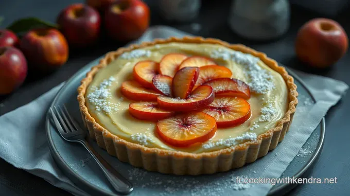Tarte aux Nectarines Épicée