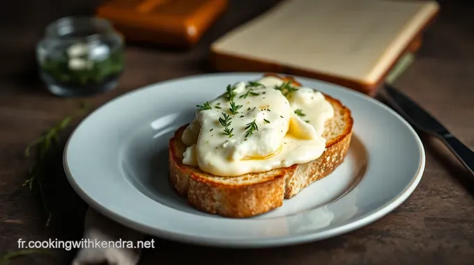 Toast de Chèvre Monté au Miel et aux Herbes