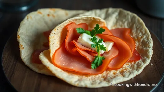 Wrap au Jambon et Fromage Frais