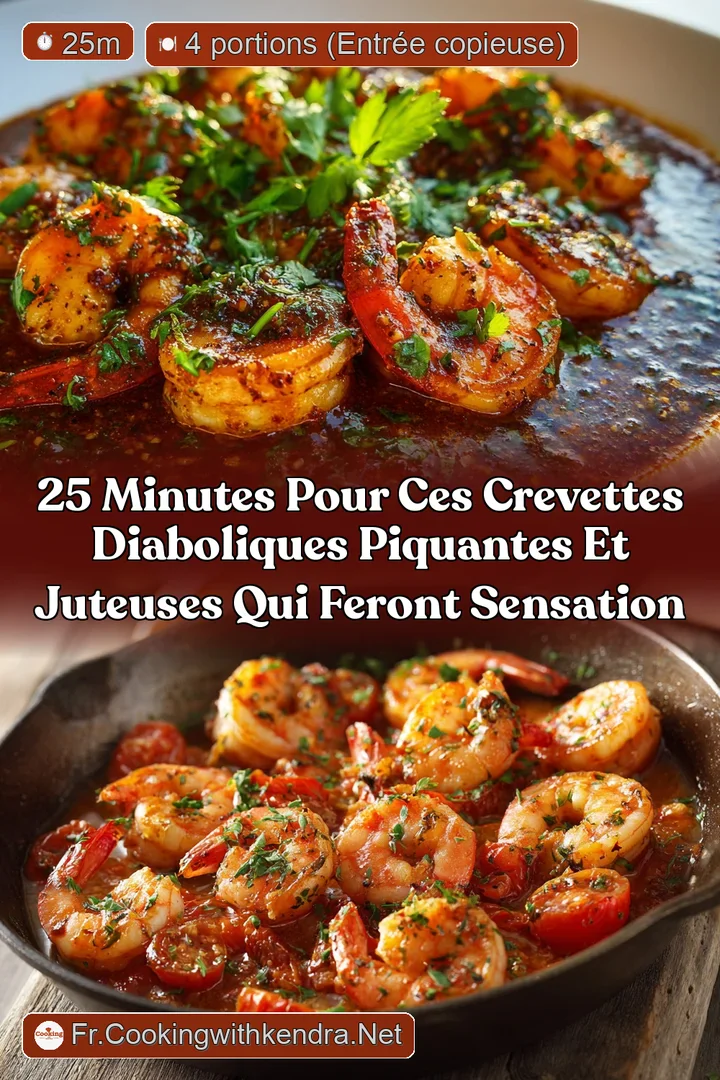 25 minutes pour ces Crevettes Diaboliques piquantes et juteuses qui feront sensation