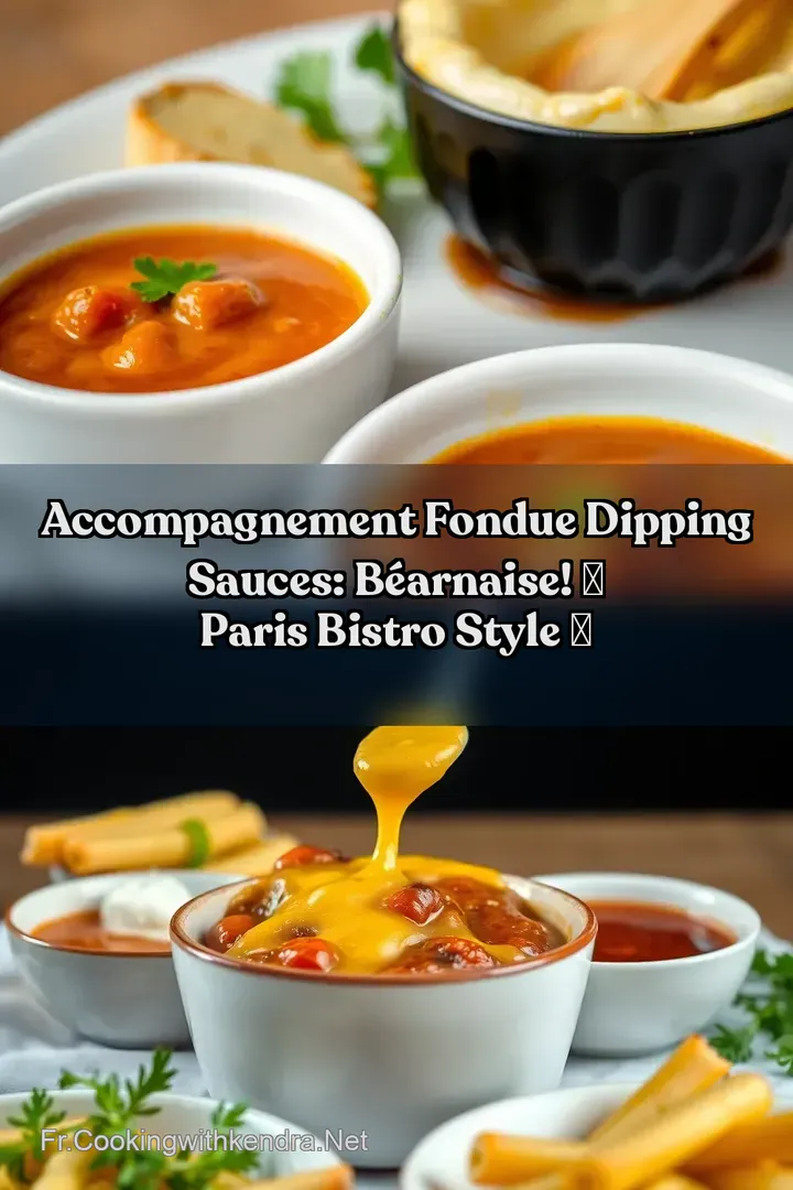 Accompagnement Fondue Dipping Sauces: B&eacute;arnaise! ✨ Paris Bistro Style ✨