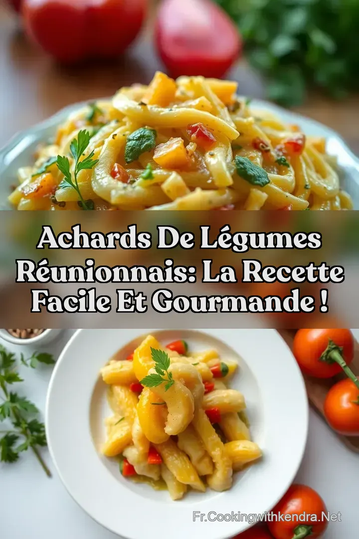 Achards de L&eacute;gumes R&eacute;unionnais: La Recette Facile et Gourmande !