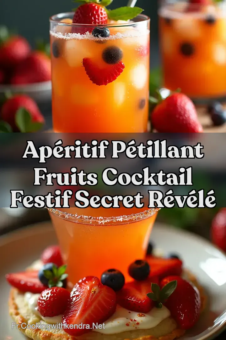 Ap&eacute;ritif P&eacute;tillant Fruits Cocktail Festif Secret R&eacute;v&eacute;l&eacute;