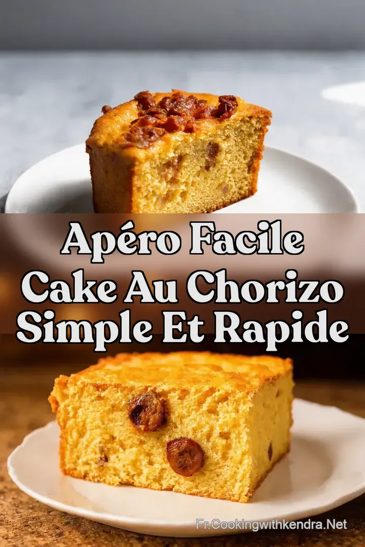 Ap&eacute;ro Facile Cake au Chorizo Simple et Rapide