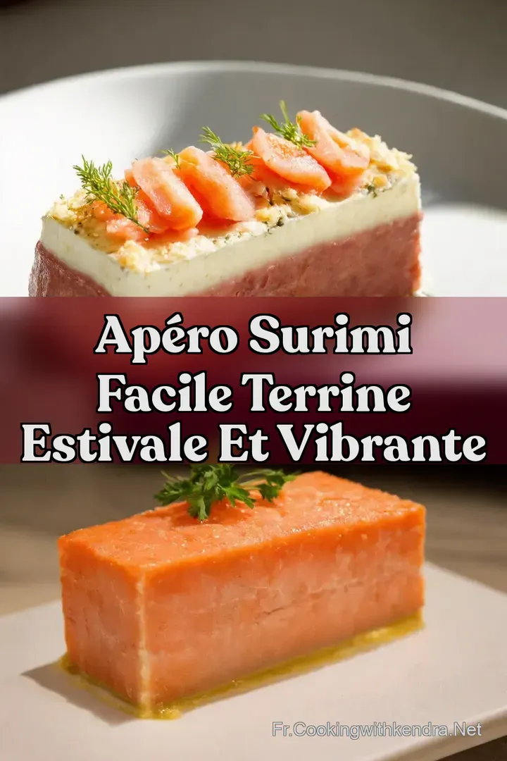 Ap&eacute;ro Surimi Facile Terrine Estivale et Vibrante