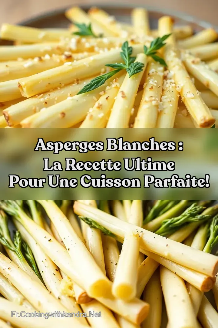 Asperges Blanches : La Recette Ultime pour une Cuisson Parfaite!