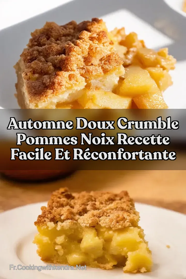 Automne Doux Crumble Pommes Noix Recette Facile Et R&eacute;confortante