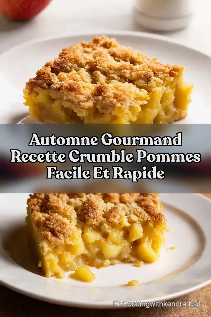 Automne Gourmand Recette Crumble Pommes Facile et Rapide