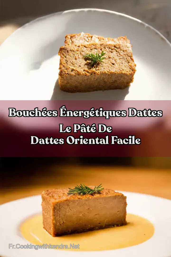 Bouch&eacute;es &Eacute;nerg&eacute;tiques Dattes Le P&acirc;t&eacute; de Dattes Oriental Facile