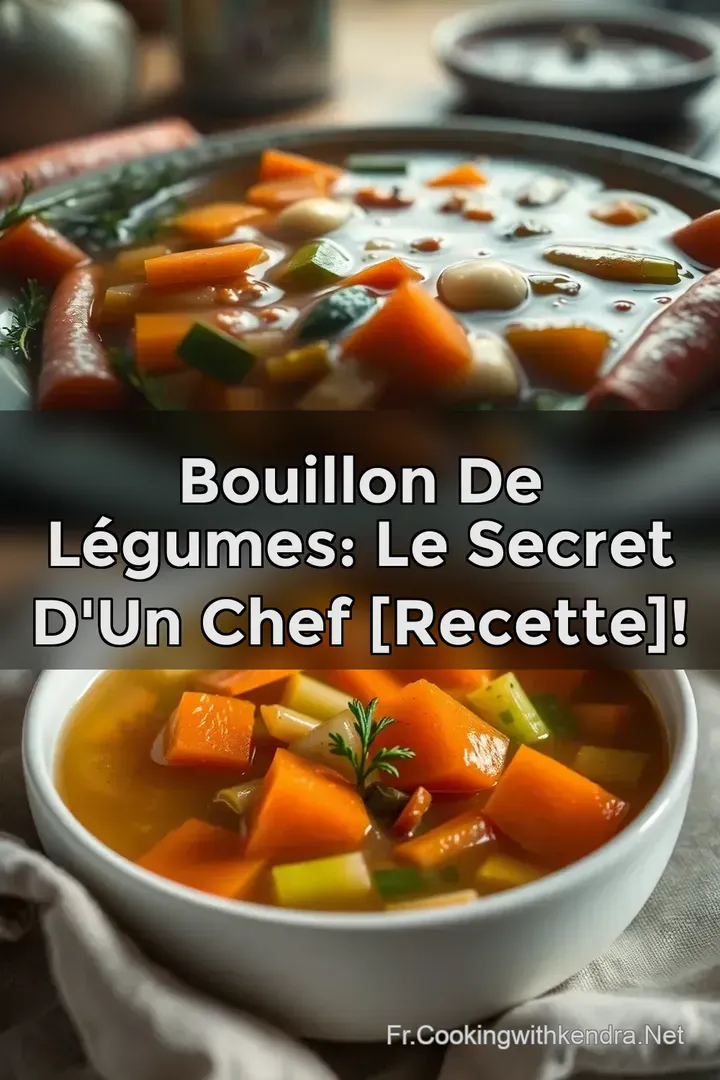 Bouillon de L&eacute;gumes: Le Secret d un Chef [Recette]!