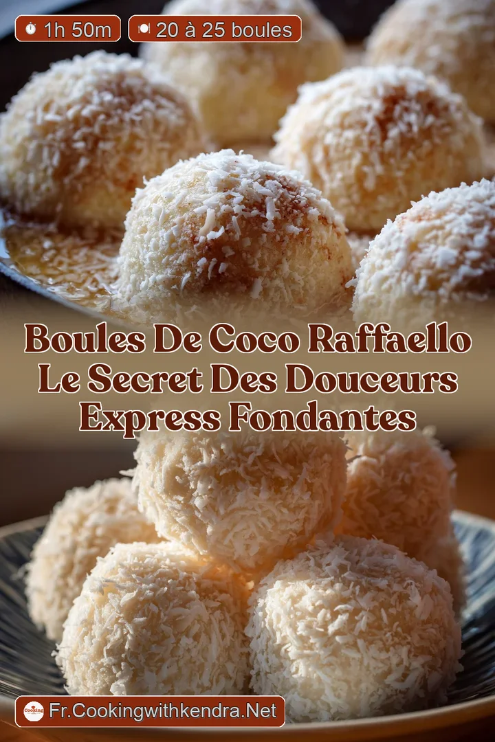 Boules de Coco Raffaello Le Secret des Douceurs Express Fondantes
