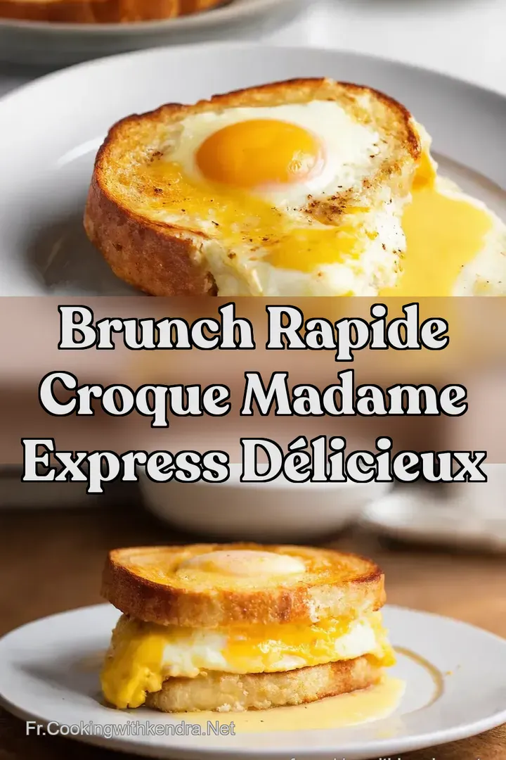 Brunch Rapide Croque Madame Express D&eacute;licieux