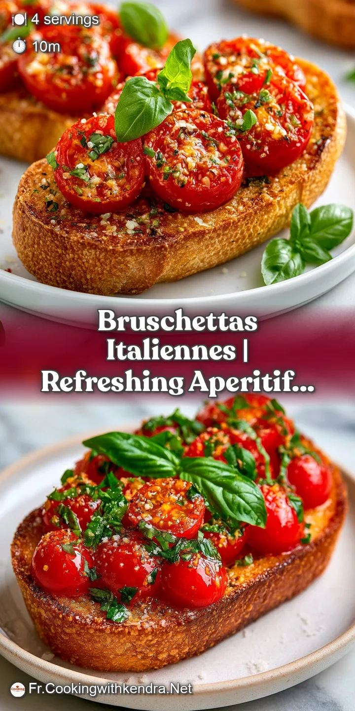 Zoom sur des d&eacute;s de tomates juteuses et brillantes pos&eacute;s sur un pain grill&eacute; dor&eacute;, avec un basilic vert &eacute;clatant.