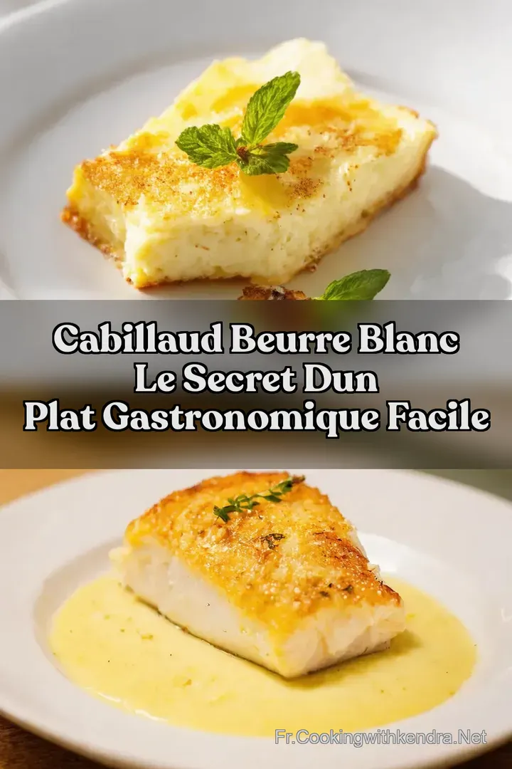 Cabillaud Beurre Blanc Le Secret dun Plat Gastronomique Facile