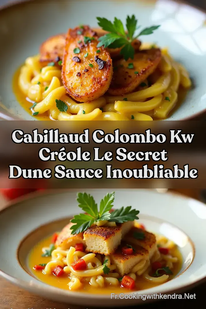 Cabillaud Colombo kw Cr&eacute;ole Le Secret dune Sauce Inoubliable