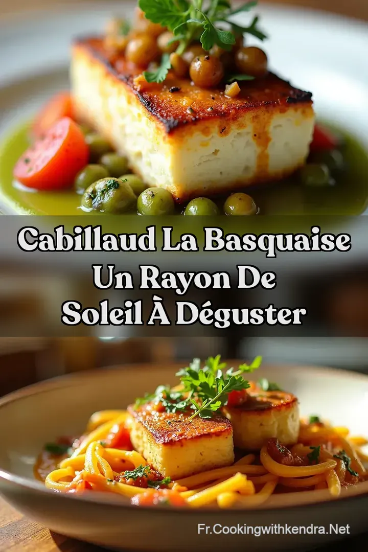 Cabillaud la Basquaise Un Rayon de Soleil &agrave; D&eacute;guster
