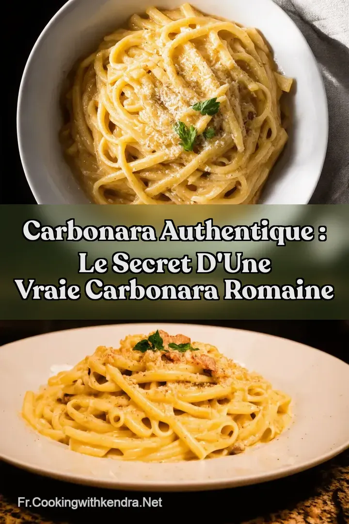 Carbonara Authentique : Le Secret d une Vraie Carbonara Romaine
