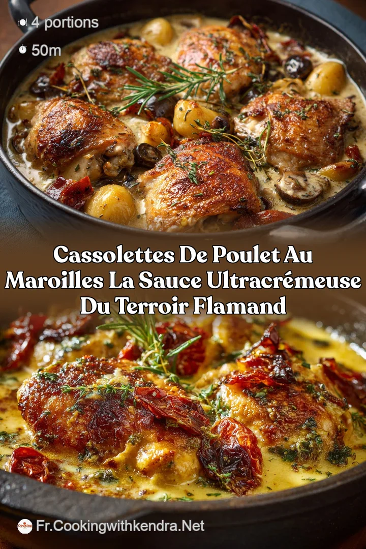 Cassolettes de Poulet au Maroilles la sauce ultracr&eacute;meuse du terroir flamand