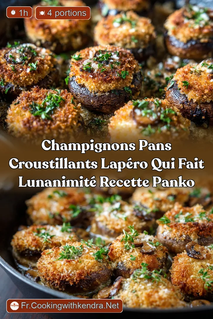 Champignons Pans Croustillants LAp&eacute;ro qui fait lunanimit&eacute; Recette Panko