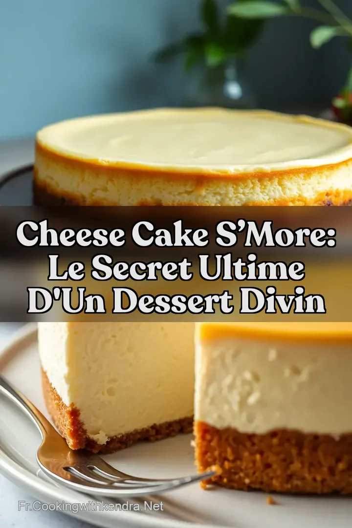Cheese cake S&rsquo;more: Le Secret Ultime d un Dessert Divin