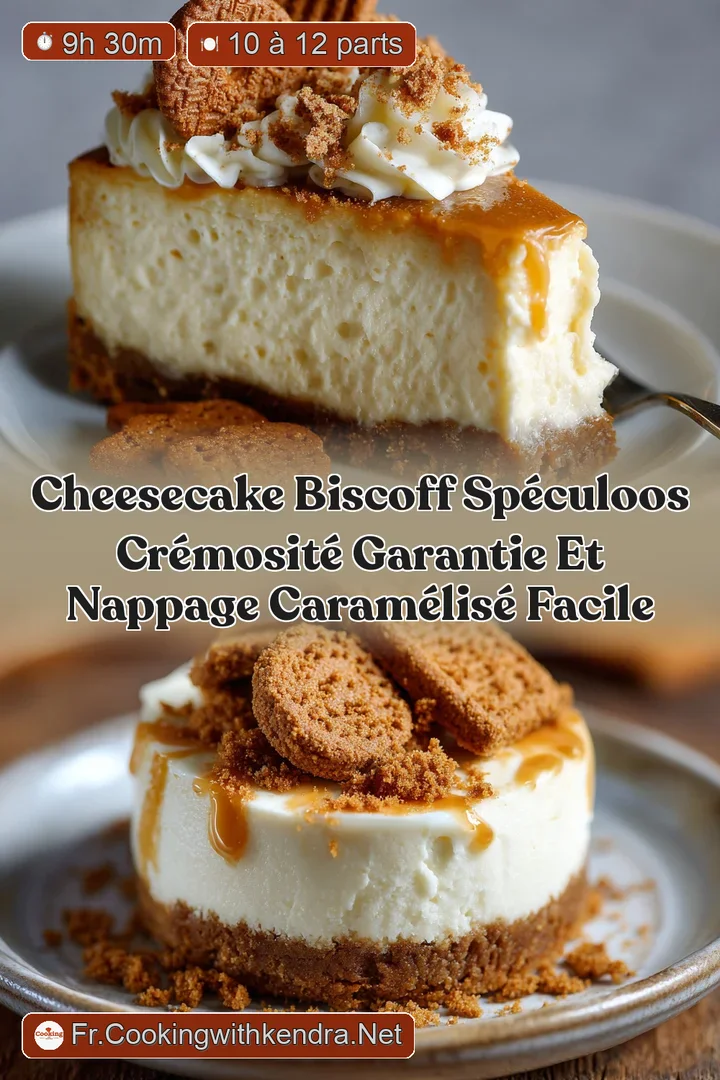 Cheesecake Biscoff Sp&eacute;culoos Cr&eacute;mosit&eacute; garantie et nappage caram&eacute;lis&eacute; facile