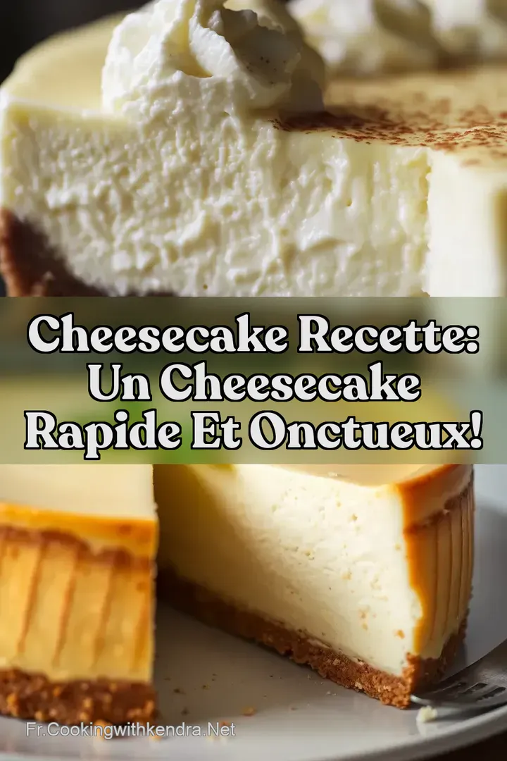 Cheesecake Recette: Un Cheesecake Rapide et Onctueux!